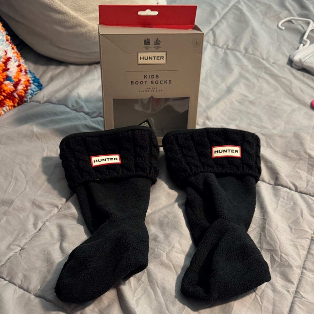 Hunter Black Kids Casual Socks